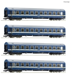 Roco 6200031 - H0 - 4-tlg. Set Schnellzugwagen Museumswagen, MAV, Ep. IV-VI